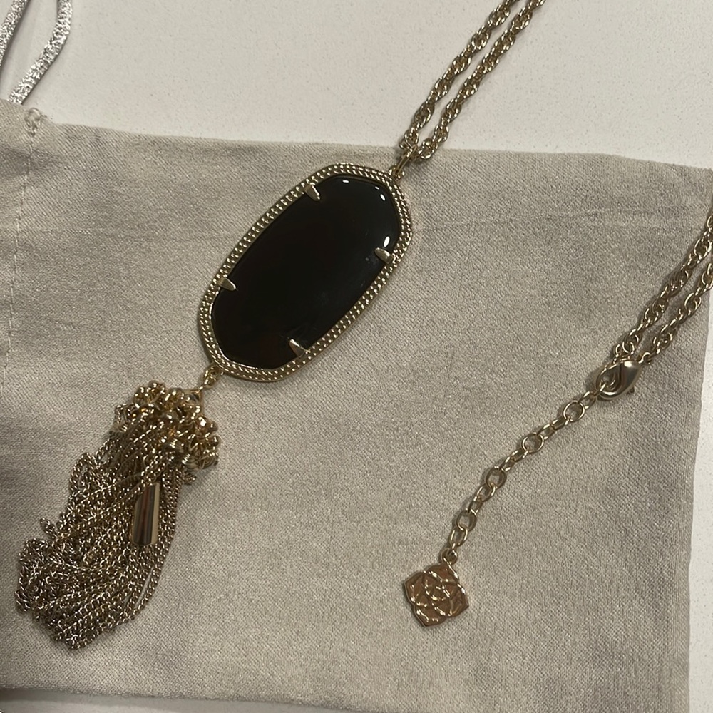 Kendra Scott rayne necklace black